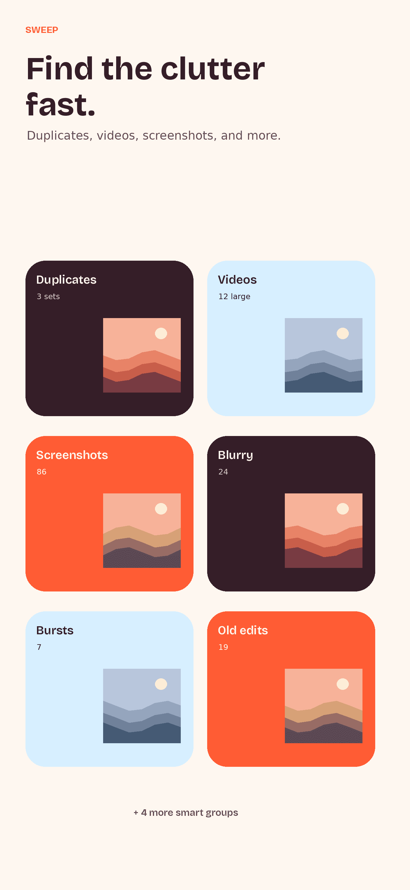 Sweep App Store screen 3